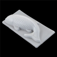 2X DIY 3D Koi Pez Carpa Molde Plástico Gelatina Hecho Una Mano Molde de Mousse Pastel Pudín Chocolate Molde Herramienta para Hornear