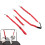 Bauchgurte 3er-Set, Nylon, verstellbar, rot 4
