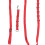 Bauchgurte 3er-Set, Nylon, verstellbar, rot 10