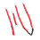 Bauchgurte 3er-Set, Nylon, verstellbar, rot 11