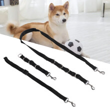 Schwarze Nylon-Bauchgurte für Hunde, 3er-Set, verstellbar