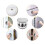 Suction Cup Handle Door 4 Pieces Suction Cup Handle Drawer Cabinet Fridge Door Glass Portable Mobility Handle Silver 5