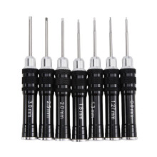 Black Handle Hex Screwdriver Tool Set for RC Helicopter Model Airplane Computer Clock, Remote Control Toy Repair Tools