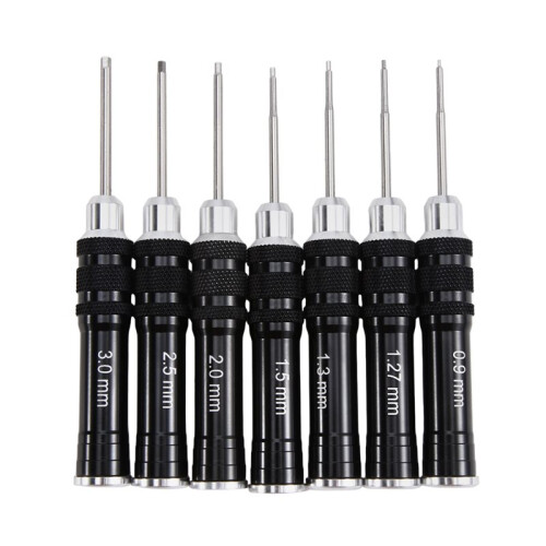 Black Handle Hex Screwdriver Tool Set for RC Helicopter Model Airplane Computer Clock, Remote Control Toy Repair Tools