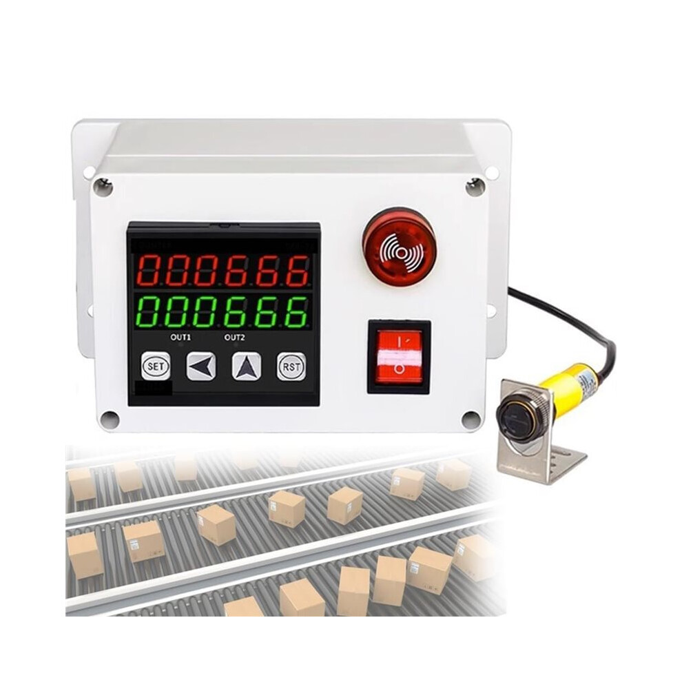 Automatic Induction Counter, Digital, Count To 999999, 70Cm Sensing Distance, Auto Totalizer, For Factories Eu Plug 6034197948627