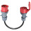 5 Pin Red 16A Male to 32A Female CEE-Adapter Gen Ev Charger Extension ...