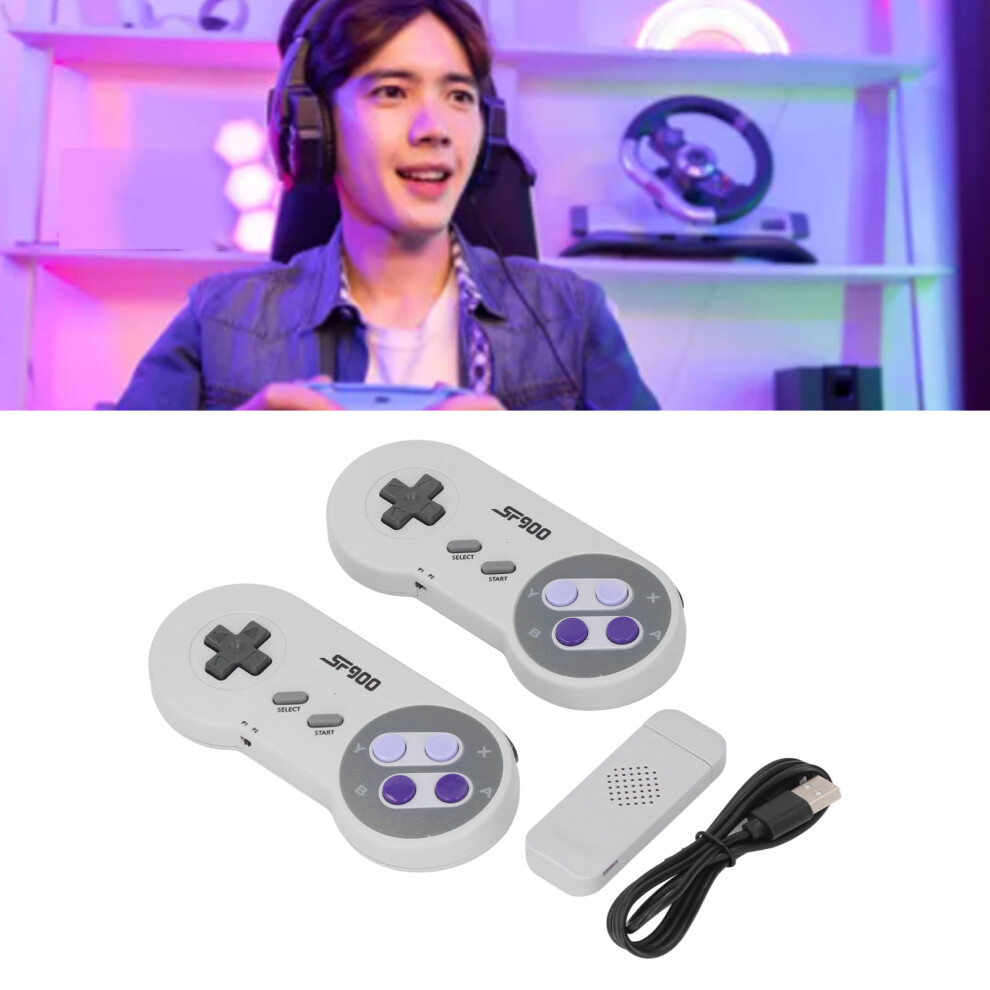 Wireless Game Console Controllers 2Pcs With 4G Memory Card Plug & Play 8791385170373