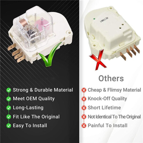 4X 215846602 Refrigerator Defrost Timer Replacement Part Exact Fit for  &  Refrigerators 1