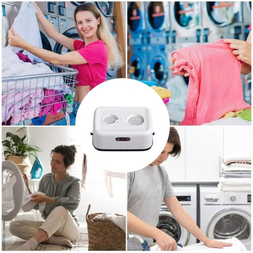 Portable Clothes Dryer,/Compact Dryer for Apartment Travel,Small Fast-Drying Machine with Adjustable Timer US Plug 2