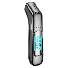 Bafômetro Profissional para Teste de Alcoolemia - Visor LCD Digital, Portátil, com Indicador de 3 Cores, Detector de Álcool