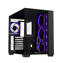 Gabinete PC Asus A32 PLUS ATX preto - 4 ventiladores ARGB, suporte para radiador 360 mm, GPU 420 mm