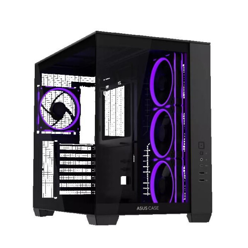 ASUS Case PC Asus A32 PLUS ATX nero - 4 ventole ARGB, supporto radiatore 360 mm, GPU 420 mm