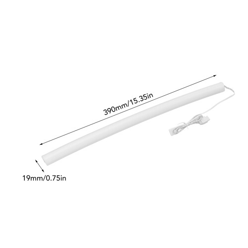2PCS Terminali in Silicone ARGB per Raffreddamento a Acqua 390x19mm 1
