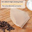 100 St Engångsfilter för Kaffepapper, Reservfilterpapper, Droppfilter i Fläktformat, Filterkanna, Trattfilter 6