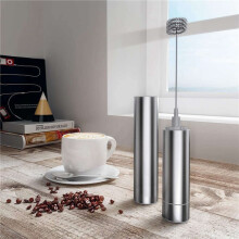 2X Milk Frother Handheld Three-Layer of Whisk- Battery Operated Electric Foam Maker for Coffee, Latte, Hot Chocolate