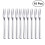 20Pcs 304 Stainless Steel Cocktail Dessert Fork Appetizer Snack Cake Fruit Forks Set 4