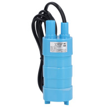 Pompe à eau submersible, hauteur de refoulement 5 m, 12 V, 600 L/h, bleu