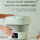 Portable Washing Machine,Folding  Washing Machine Sterilization Drying Washing Machine for Clothes EU Plug Green 6
