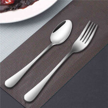 Set of 24, Stainless Steel Dinner Forks and Spoons, Find Top Heavy-Duty Forks (8 Inch) and Spoons (7 Inch) Cutlery Set