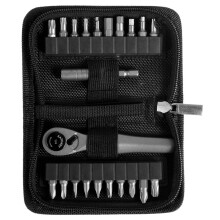 Coffret de -Clés à Cliquet 22 en 1, Kit de Tournevis à Angle Droit Multifonctionnel, Petit Ensemble Combiné à Cliquet