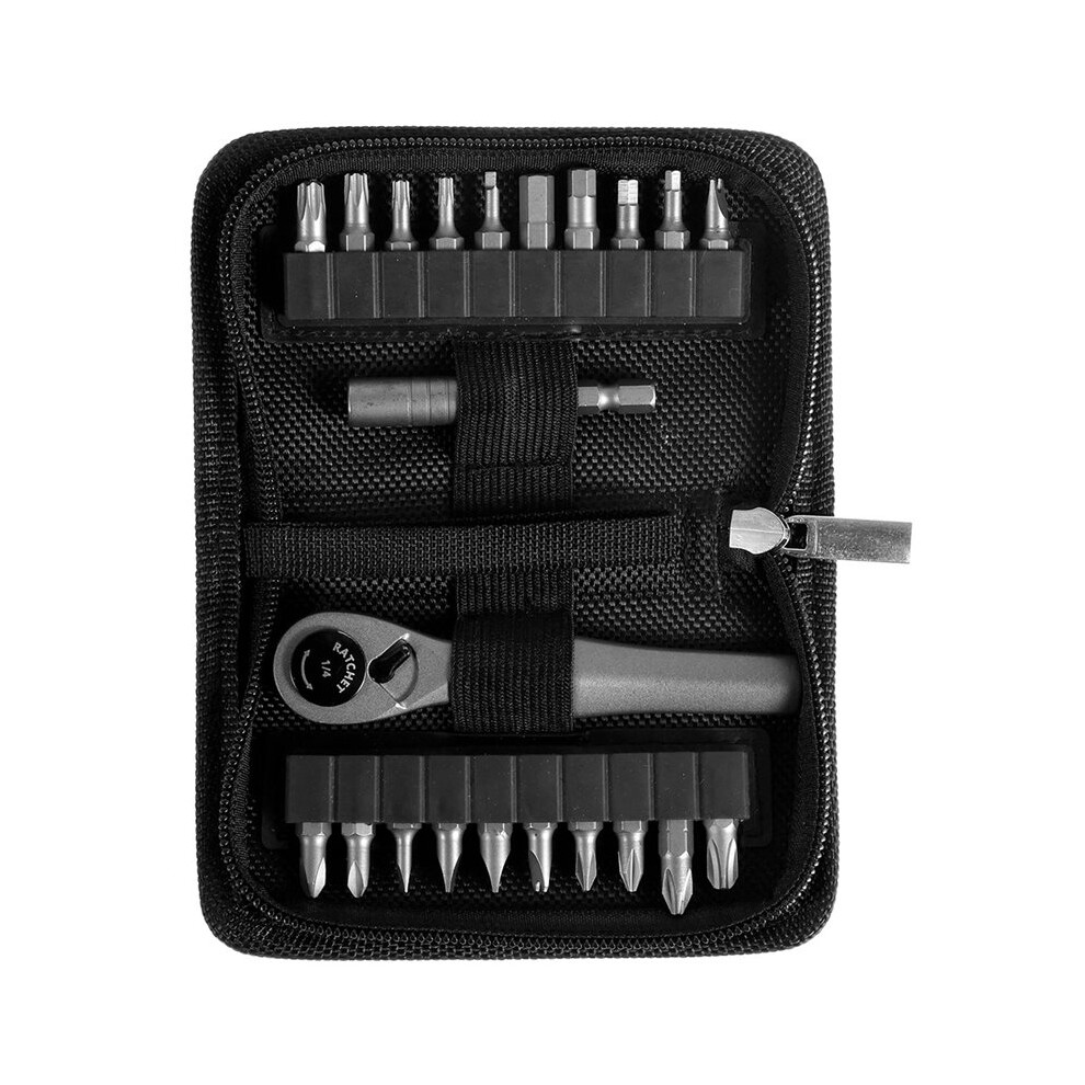 22 In 1 Ratchet Wrench Set Multifunctional Right Angle Screwdriver Kit Small Ratcheting Combination Set 6031501847188