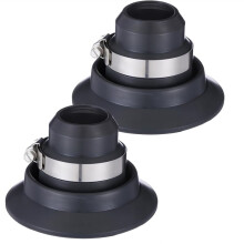 2 Pcs 1.5"-2" Rubber Roof Collar Repair Boot Vent Flashing Kit Roof Vent Pipe Flashing with Stainless Steel Clamp Fits