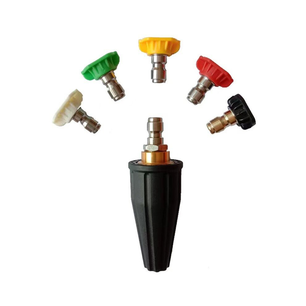 Turbine Nozzle With Quick Connect And Spray Tips Rotating Pressure Washer Nozzle For Lawn Garden And Cleaning Power 4713147208388