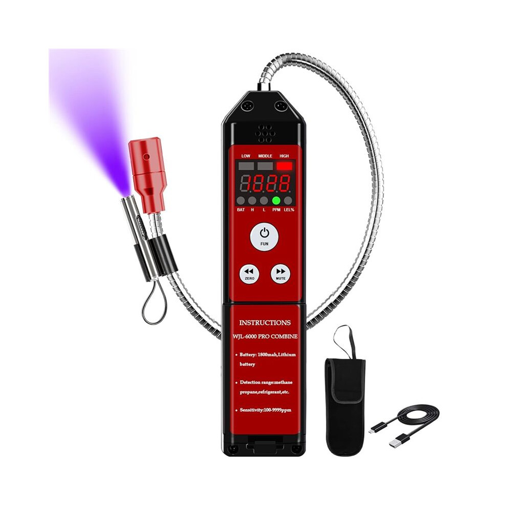 Refrigerant & Combustible Gas-Leak Detector, Ppm Freon Leak Detector With Loud Alarm, For R134a R410a Propane Methane 6031264454180