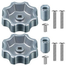 2Pack Outdoor Faucet Handle,Water Spigot Handle for Danco 10006 Hose Bib, with Adapter and Screws