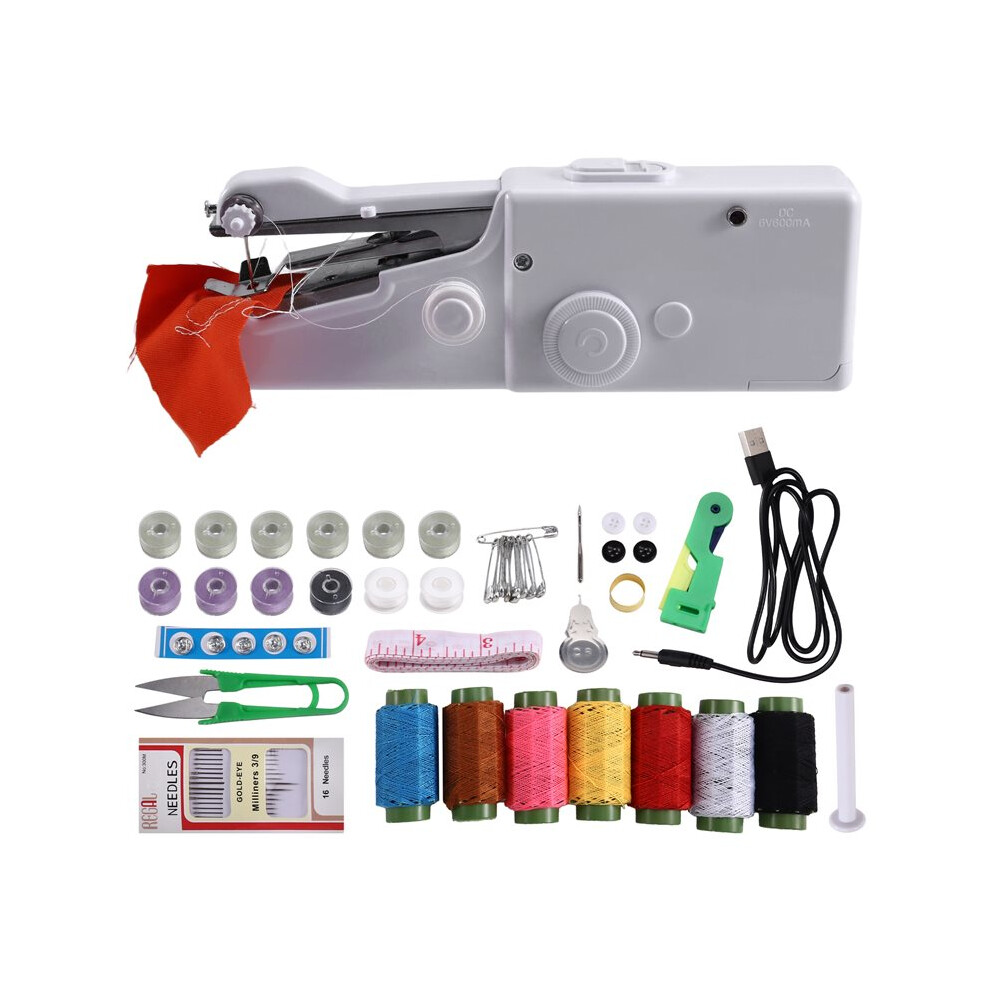Portable Manual Micro-Home Sewing Machine Easy-To-Sew Shirt Pocket Usb Electric Handheld Sewing Machine 4712976368454