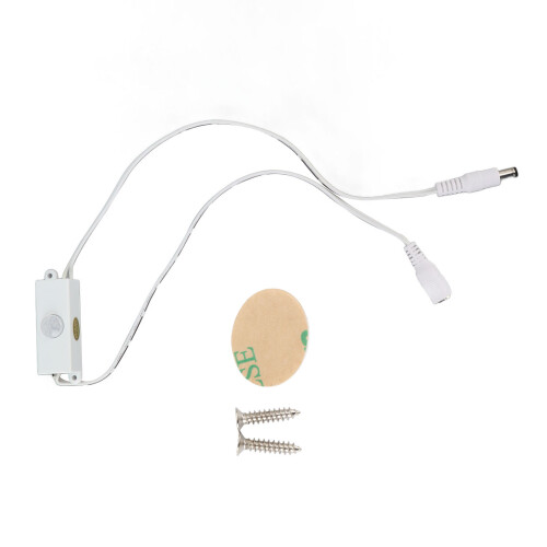 Interruptor com sensor de movimento PIR, ângulo de 120, 5–8 m, CC 5–24 V