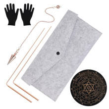 Copper Dowsing Rods Kit, Spiritual Exploration Divination Tools for , Divining Water, Gold, Treasure