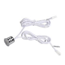 Interruttore tattile a LED blu, alloggiamento in alluminio, incasso da 16 mm