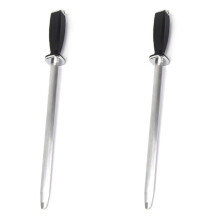 2pcs 10 Inch Professional Chef Knife Sharpener Rod Diamond Sharpening Stick Honing Steel for Knife