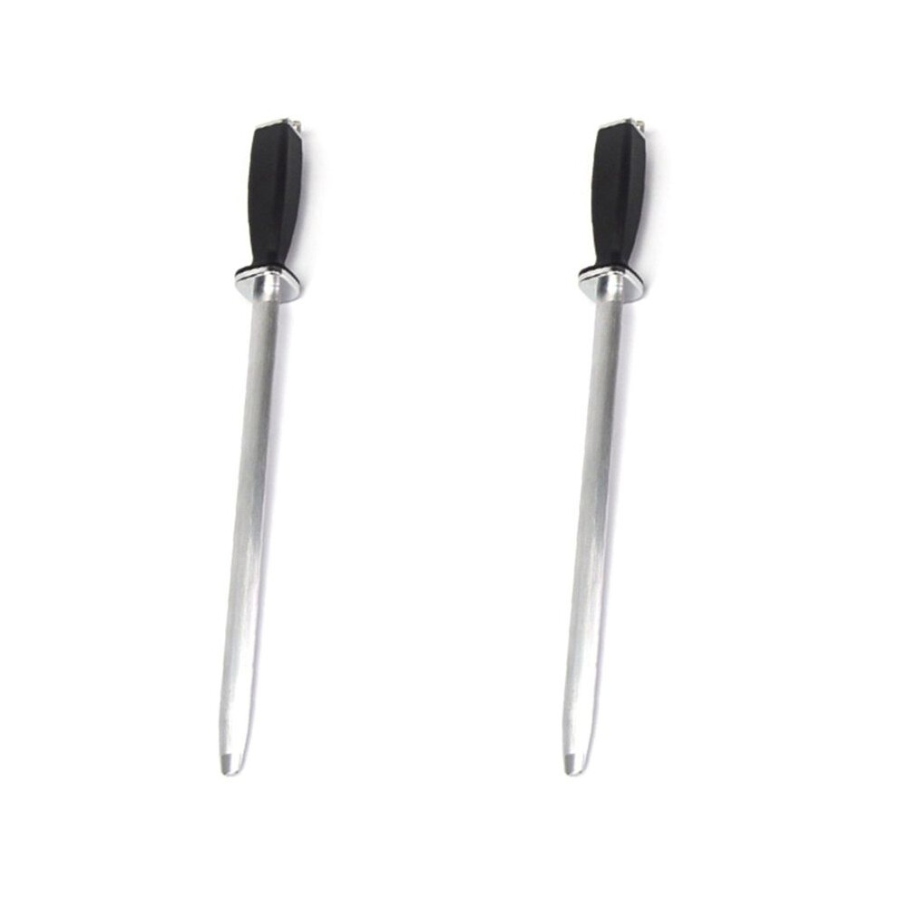 2Pcs 10 Inch Professional Chef Knife Sharpener Rod Diamond Sharpening Stick Honing Steel For Knife 6031643733523