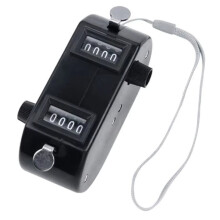 New Portable Bidirectional Counter Hand  Two-Way Clickers Black Counter for  Score Keeper