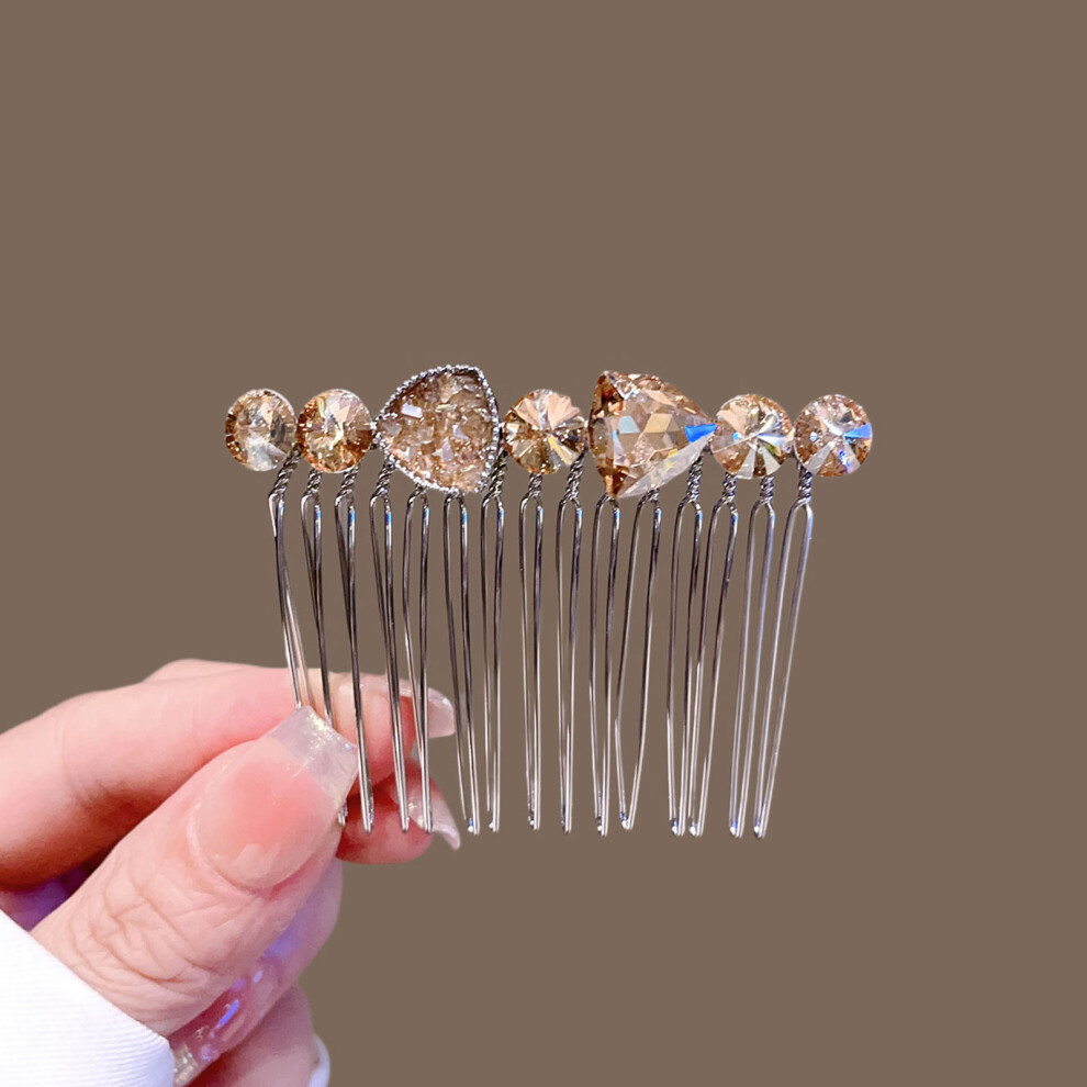 Dachuang Beauty (Champagne) Crystal Bridal Hair Comb For Princess Party