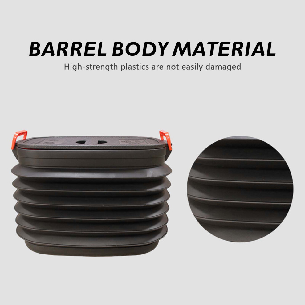 (37L Barrel With Lid English Color Box Packaging) Collapsible Car Trash Bin 37L/18L Storage Box 6017806781471