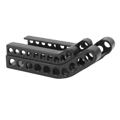 Supporto da muro per batterie AA/AAA, nero, 14x6cm 1