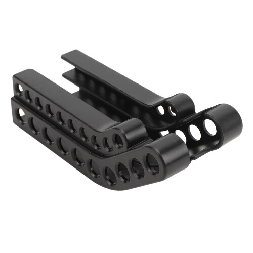 Supporto da muro per batterie AA/AAA, nero, 14x6cm 2