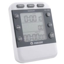 3X Digitale Timer 100 Uur Triple Count Down/ Clock Timer Keuken Kookwekker met LCD-Scherm Luid Alarm Magneet Beugel