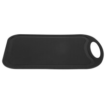 3X Plastic Chopping Block Meat Vegetable Cutting Board Non-Slip Anti Overflow with Hang Hole Chopping Board Black