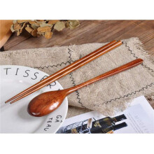 20X Teak Holz Löffel und Essstäbchen Set, Antihaft Löffel Suppen Tee Löffel Für Küchen Utensilien