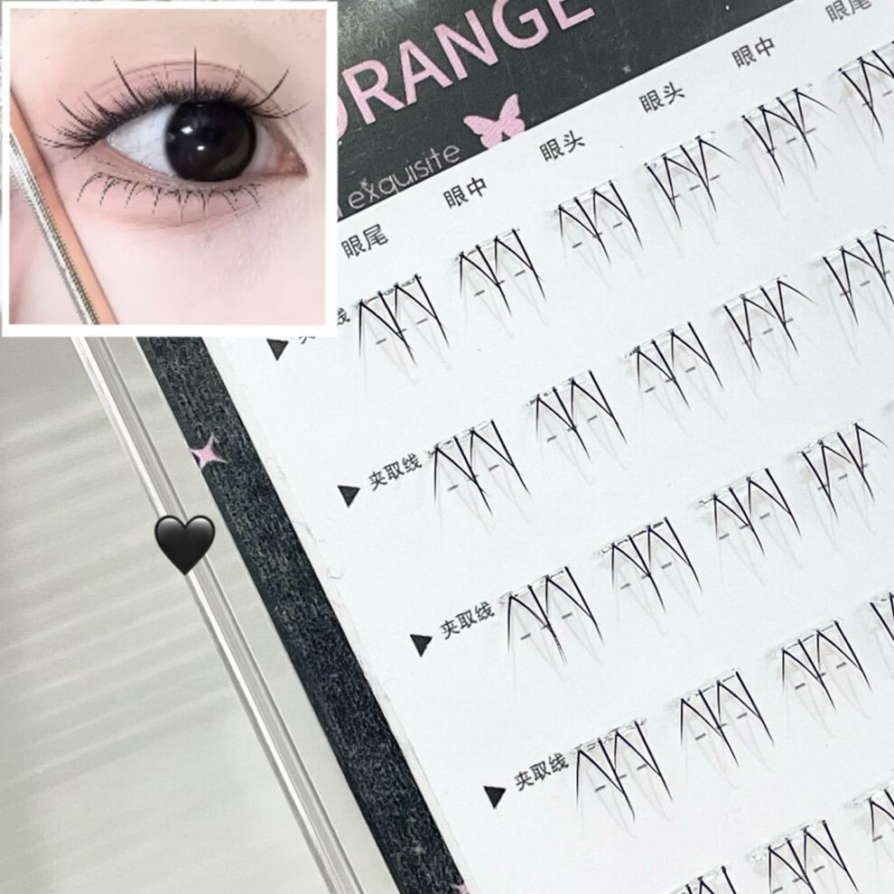 Hue-Grain 5-7Mm Realistic Lower Eyelash Clusters For Daily Use