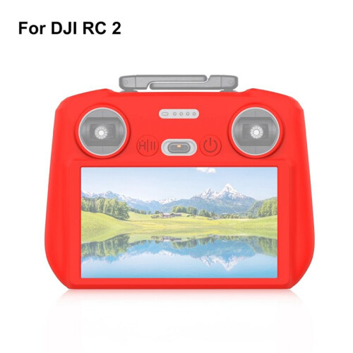 For   4 Pro/Air3 Drone Remote Control/ RC2 Multi-Function Convenient Silicone Protective Case Cover,Red 1