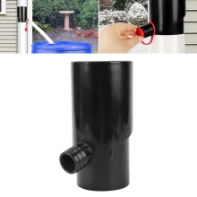 Regenwasser-Abzweig 8 cm Kunststoff-Fallrohrsystem für Bewässerung & Aquarium Schwarz