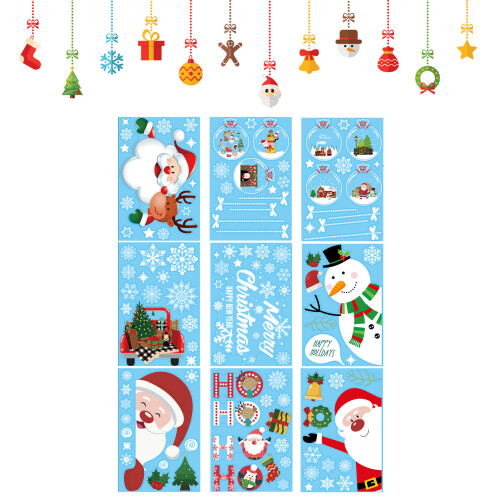 Festive Window Clings - Double Sided Xmas Stickers