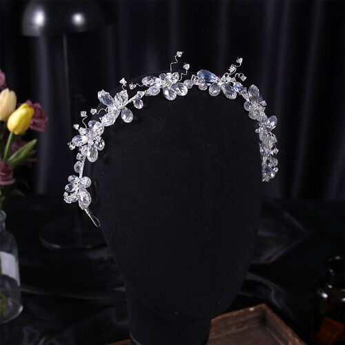 Bridal Crystal Tiara Headband for Wedding