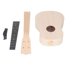 DIY 24-Zoll-Mahagoni-Ukulele-Kit für Kinder mit Handgemalter Verzierung