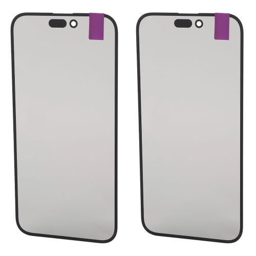 2 pezzi di vetro della lente frontale esterna per iPhone 14 Pro Max OCA 1
